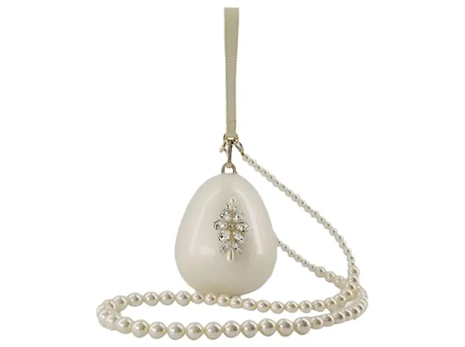 MICRO EGG CROSSBODY  SIMONE ROCHA  PVC  BEIGE CASTAñO 