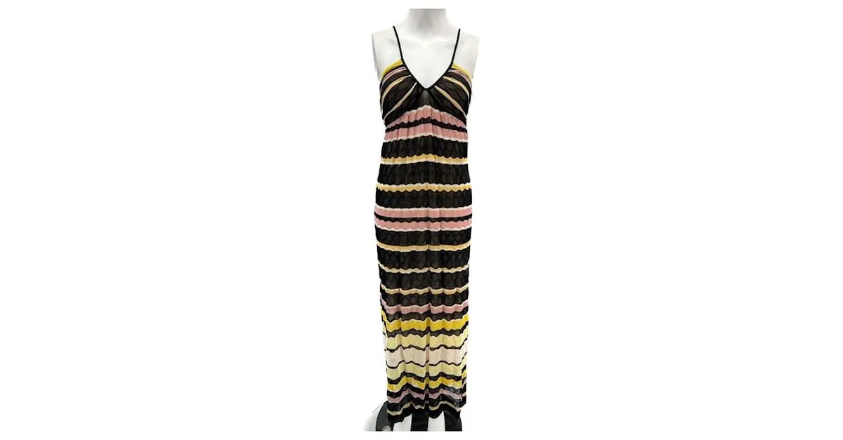 MISSONI Vestidos T.ÉL 40 Viscosa Negro 