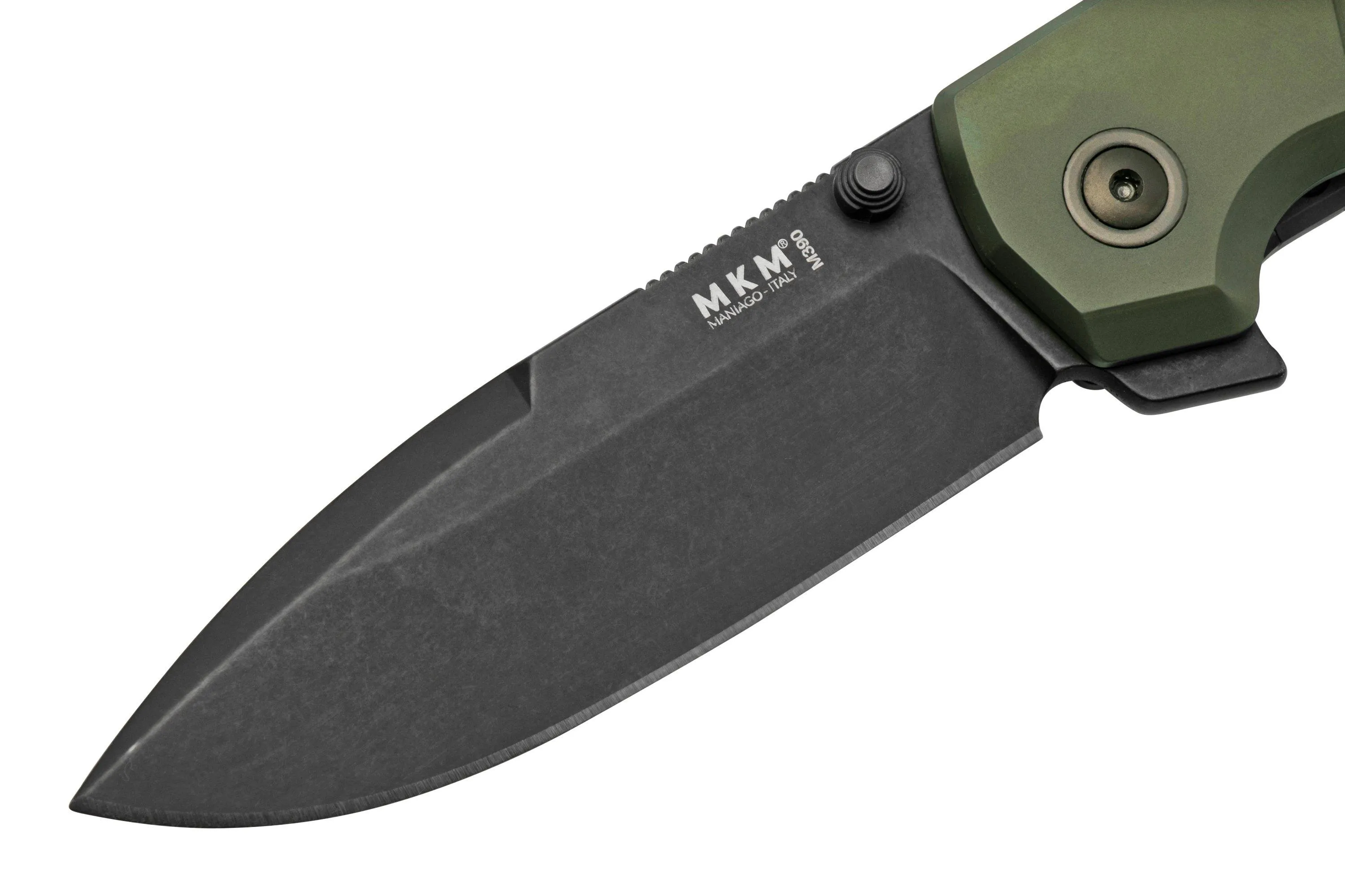 MKM MAXIMO MMTGRD GREEN ANODIZED TITANIUM NAVAJA, BOB TERZUOLA DESIGN