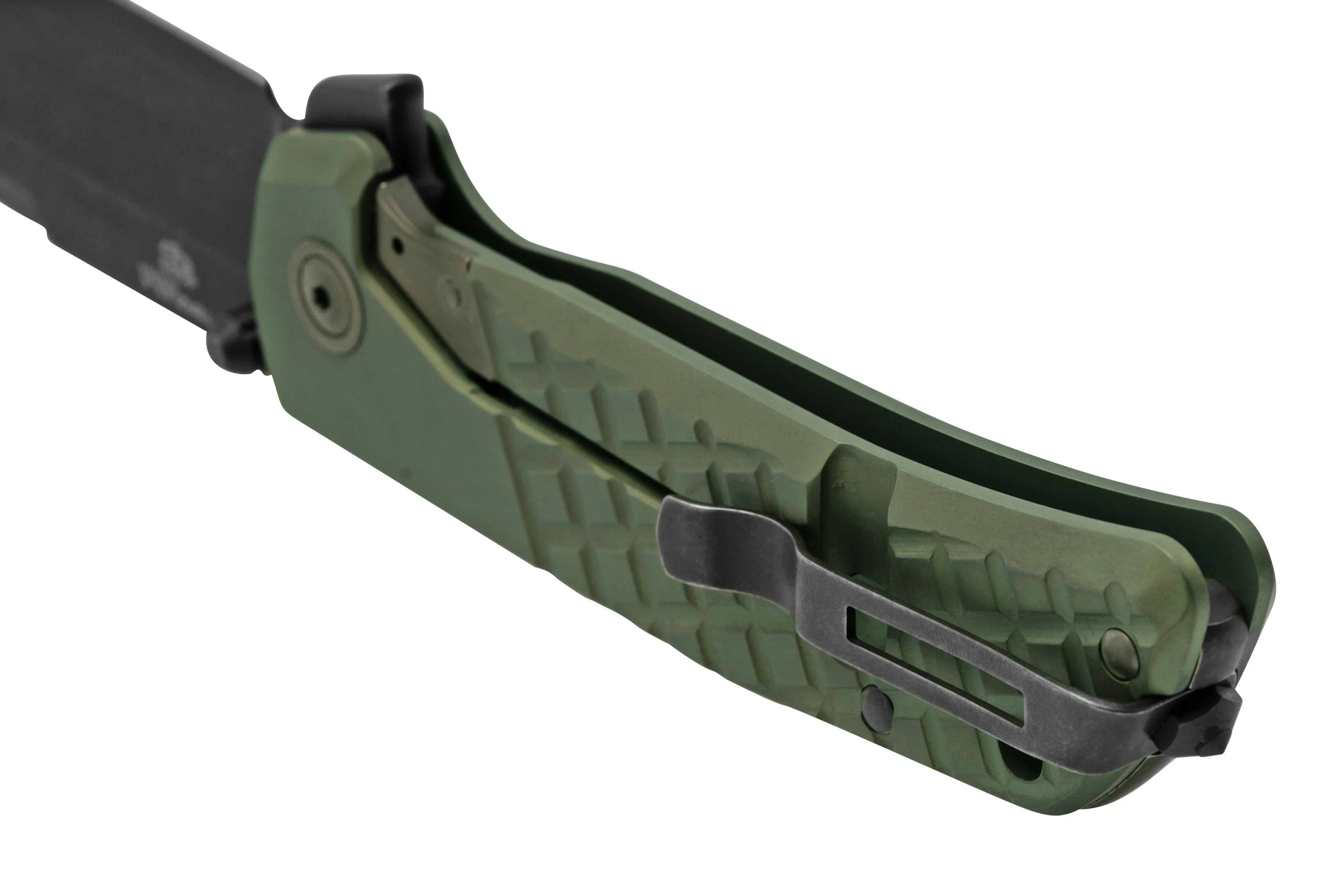 MKM MAXIMO MMTGRD GREEN ANODIZED TITANIUM NAVAJA, BOB TERZUOLA DESIGN