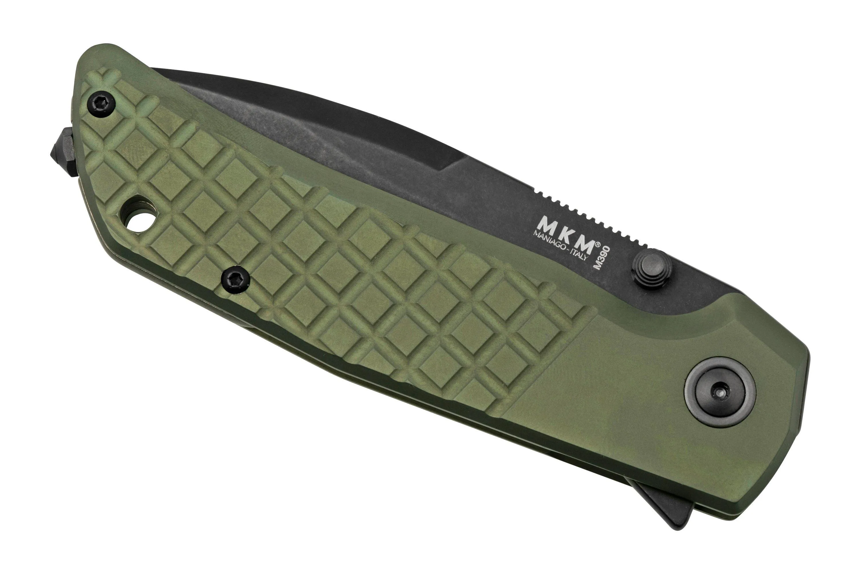 MKM MAXIMO MMTGRD GREEN ANODIZED TITANIUM NAVAJA, BOB TERZUOLA DESIGN