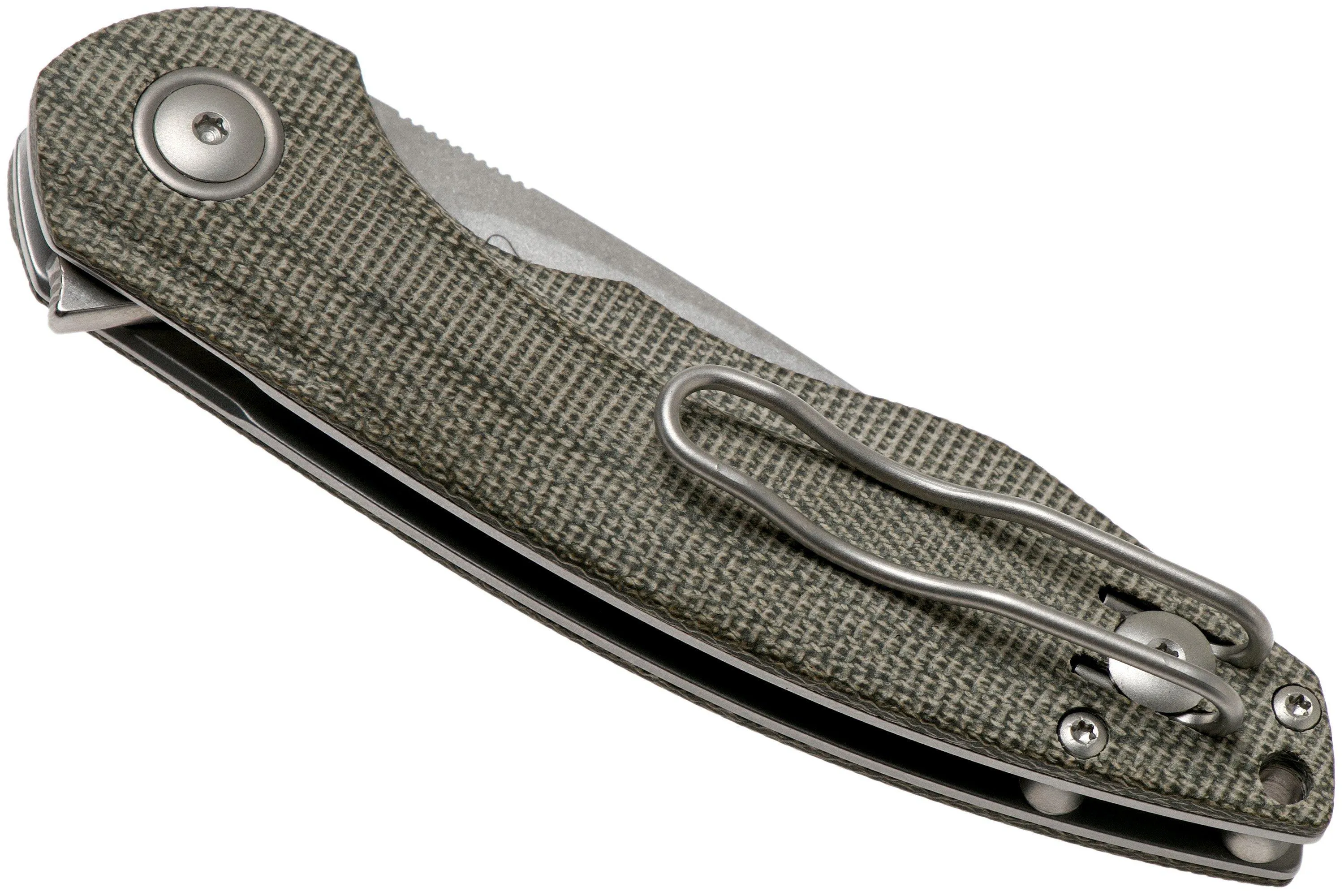 MKM TIMAVO VP02GC GREEN CANVAS MICARTA STONEWASH NAVAJA, VOXNAES DESIGN