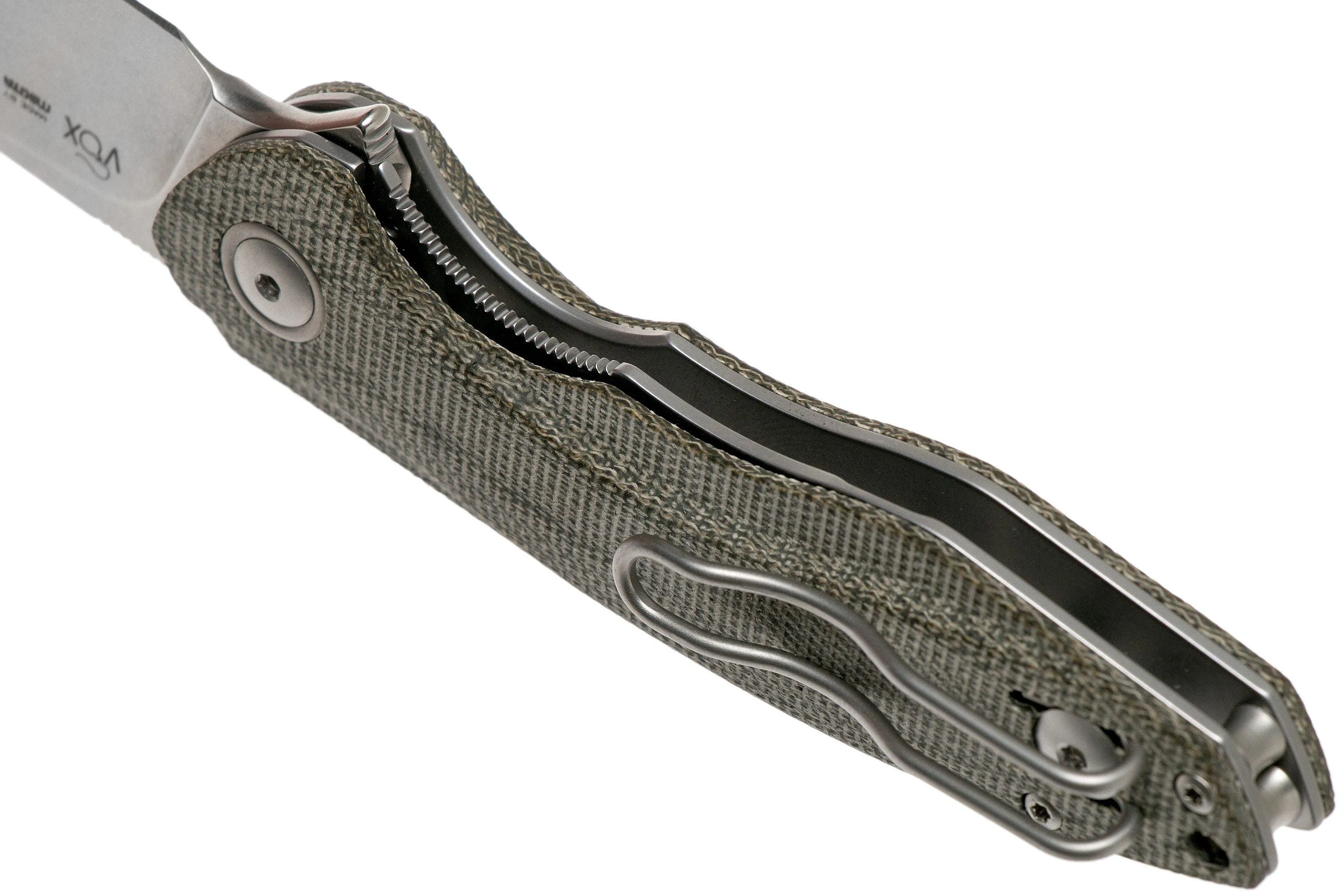 MKM TIMAVO VP02GC GREEN CANVAS MICARTA STONEWASH NAVAJA, VOXNAES DESIGN