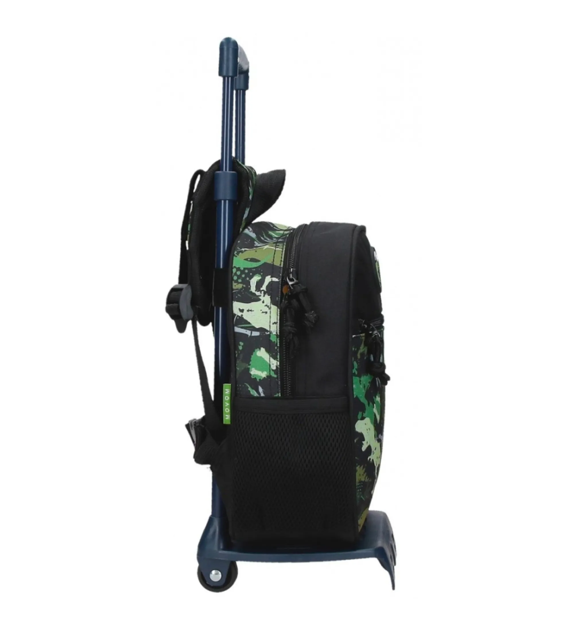Mochila de guarderia Movom Raptors 25 cm con carro negro