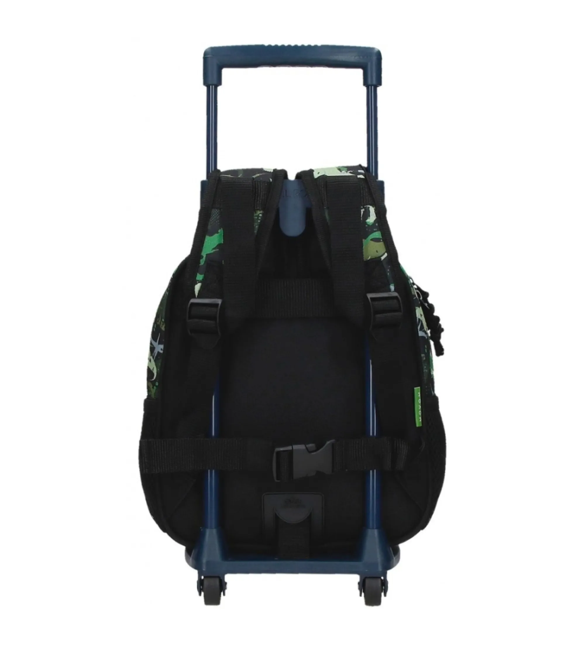 Mochila de guarderia Movom Raptors 25 cm con carro negro