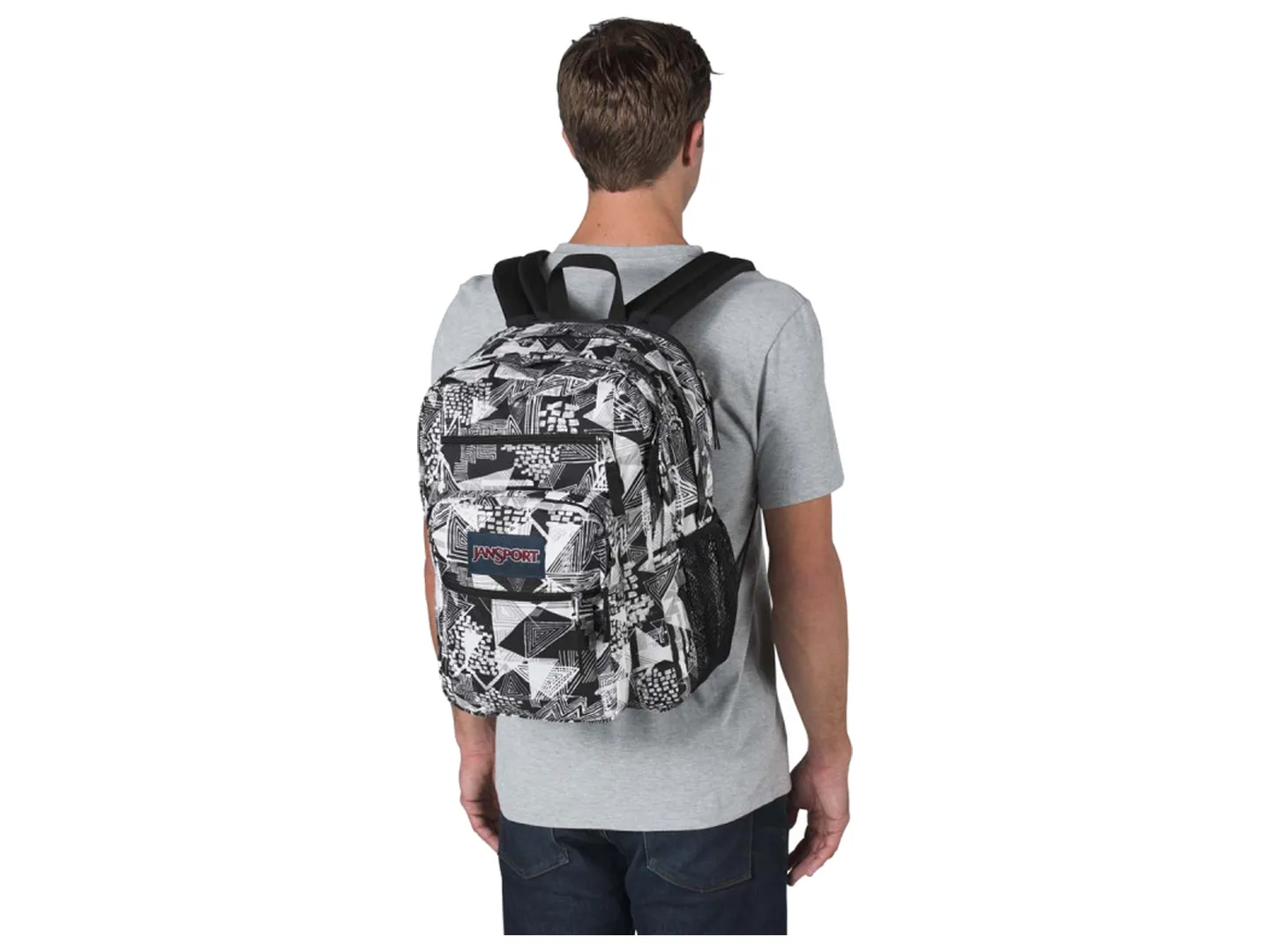Mochila Jansport Big Student Color Blanco/negro