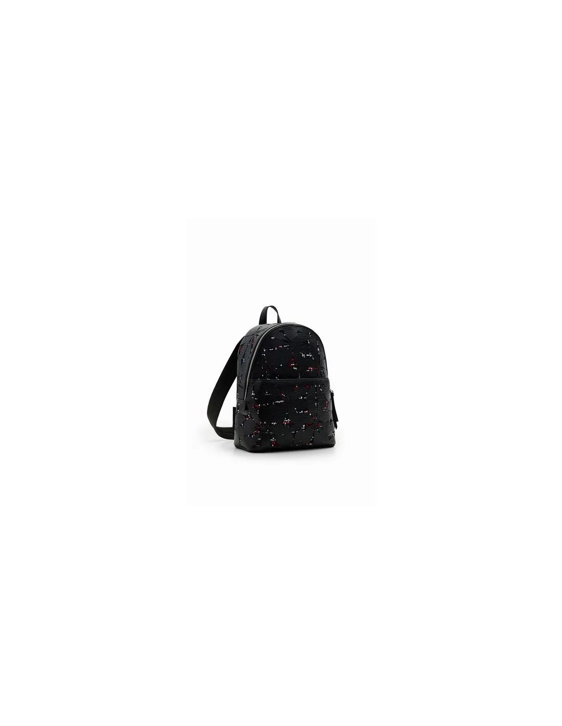 Mochila pequeña flores troqueladas Onyx Mombasa de Desigual