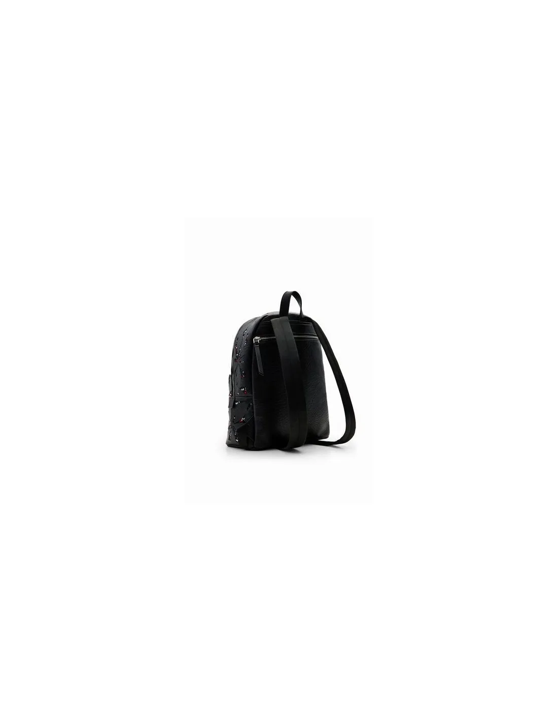 Mochila pequeña flores troqueladas Onyx Mombasa de Desigual