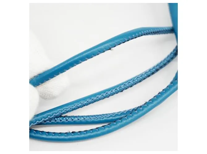 Monedero de cuero azul Fendi 