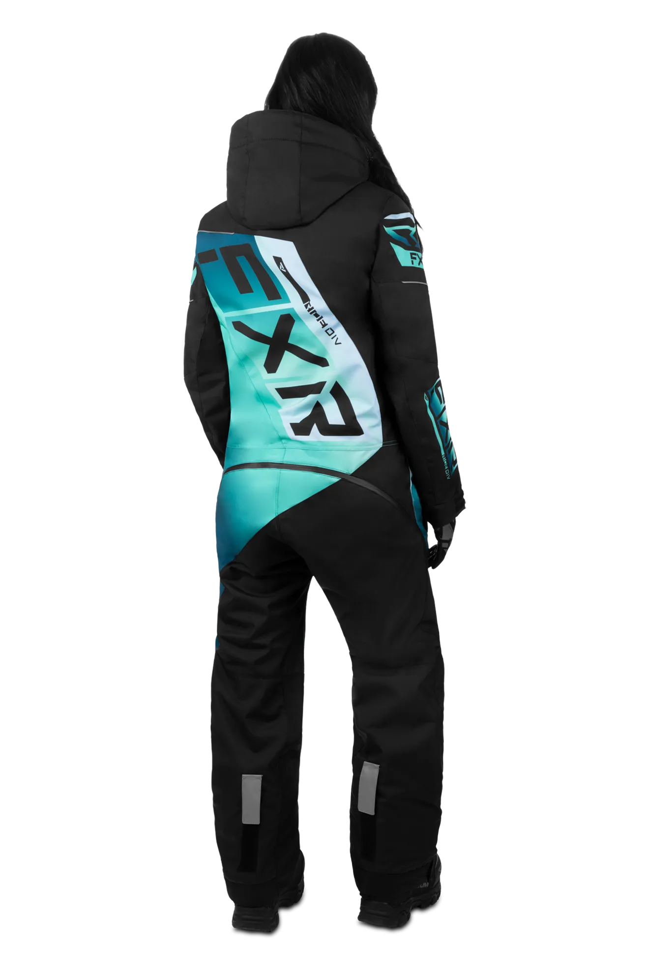 MONO MUJER FXR CX LITE NEGROMENTA DECOLORADO