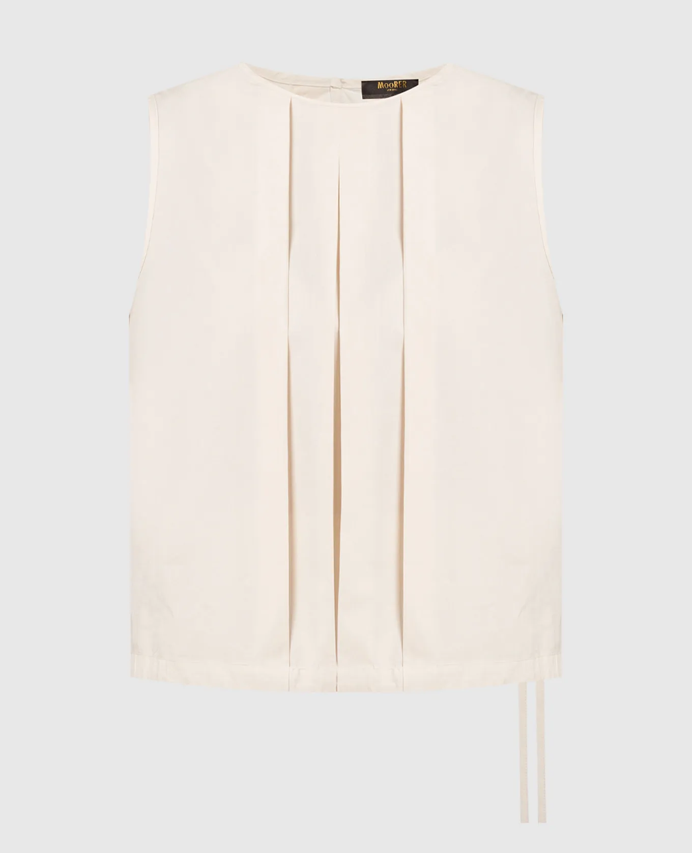 MooRER ERVISA beige blouse with linen