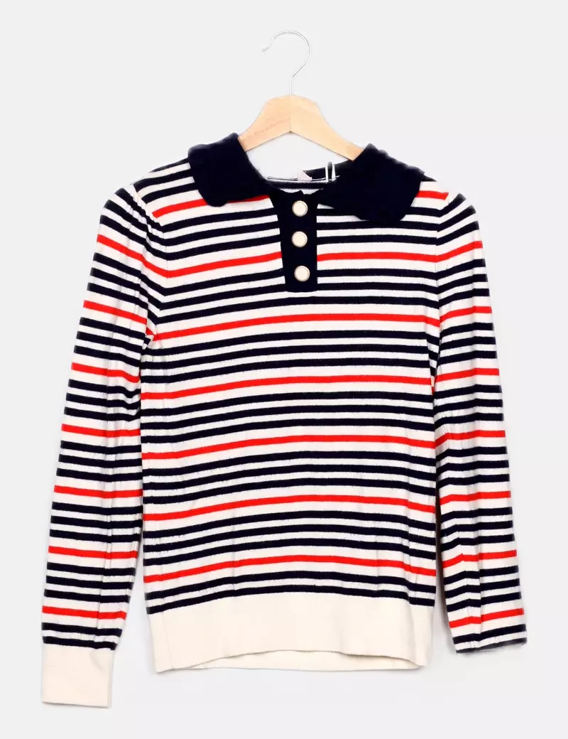 Naf Naf Polo punto rayas multicolor