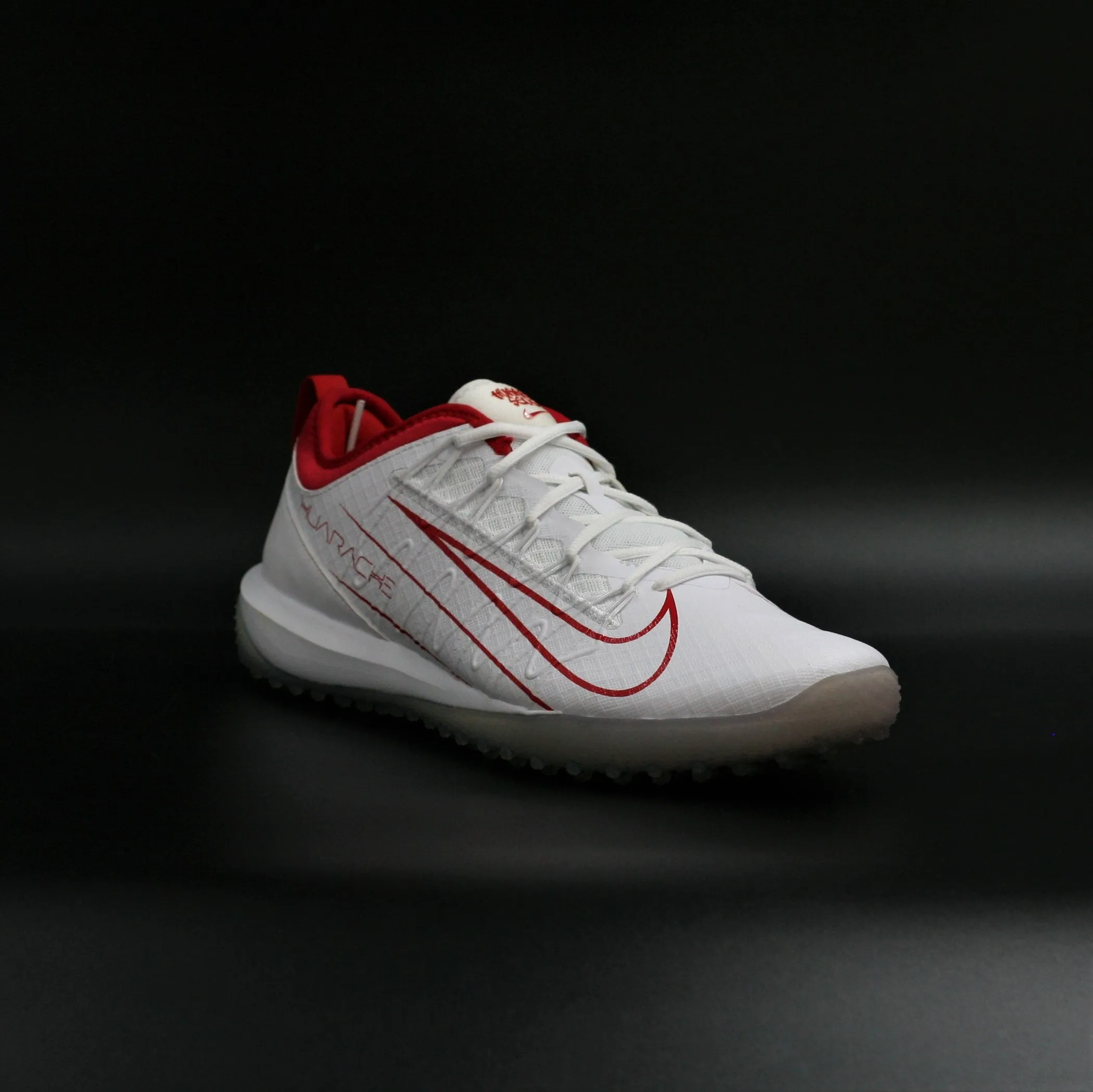 Nike Alpha Huarache 7 Pro Turf White Red Zapatillas Hombre Fútbol