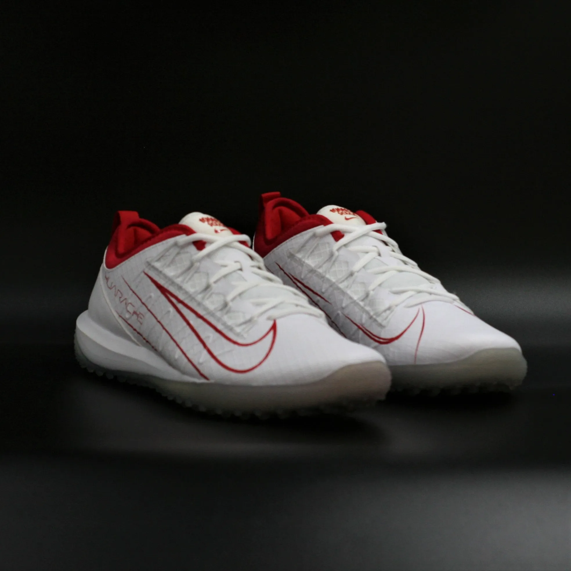 Nike Alpha Huarache 7 Pro Turf White Red Zapatillas Hombre Fútbol