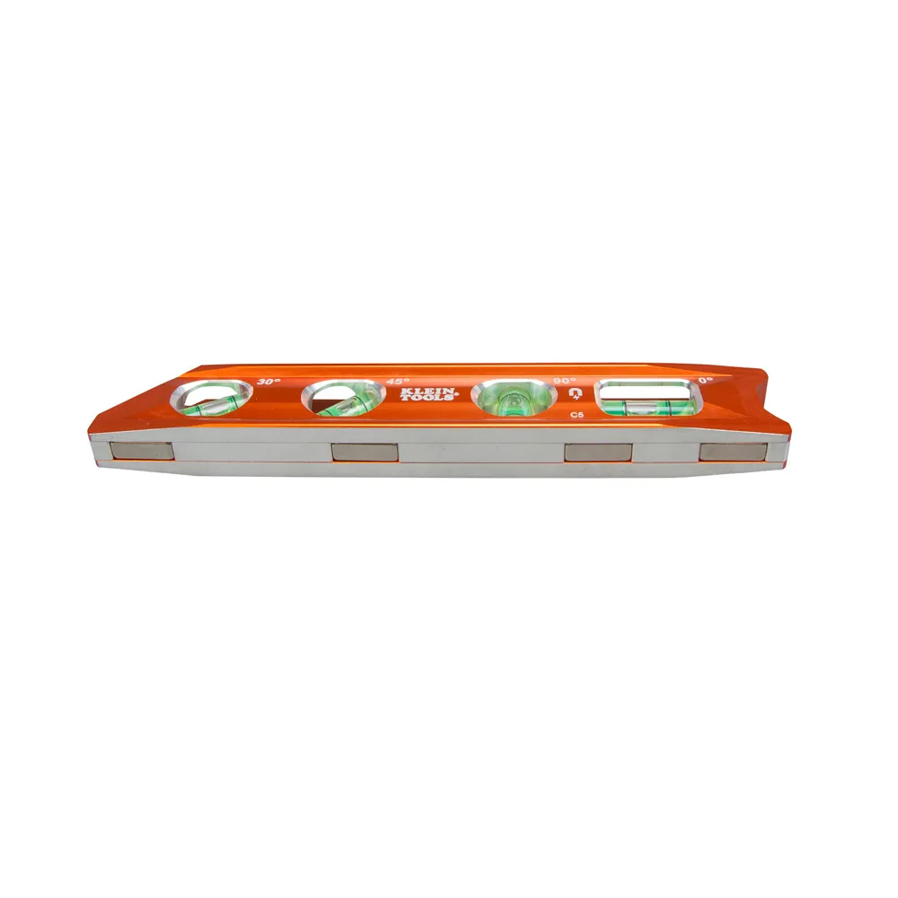 Nivel torpedo de aluminio billet, imán de tierra rara