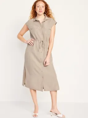 OLD NAVY Vestido Midi Utility Old Navy Mujer