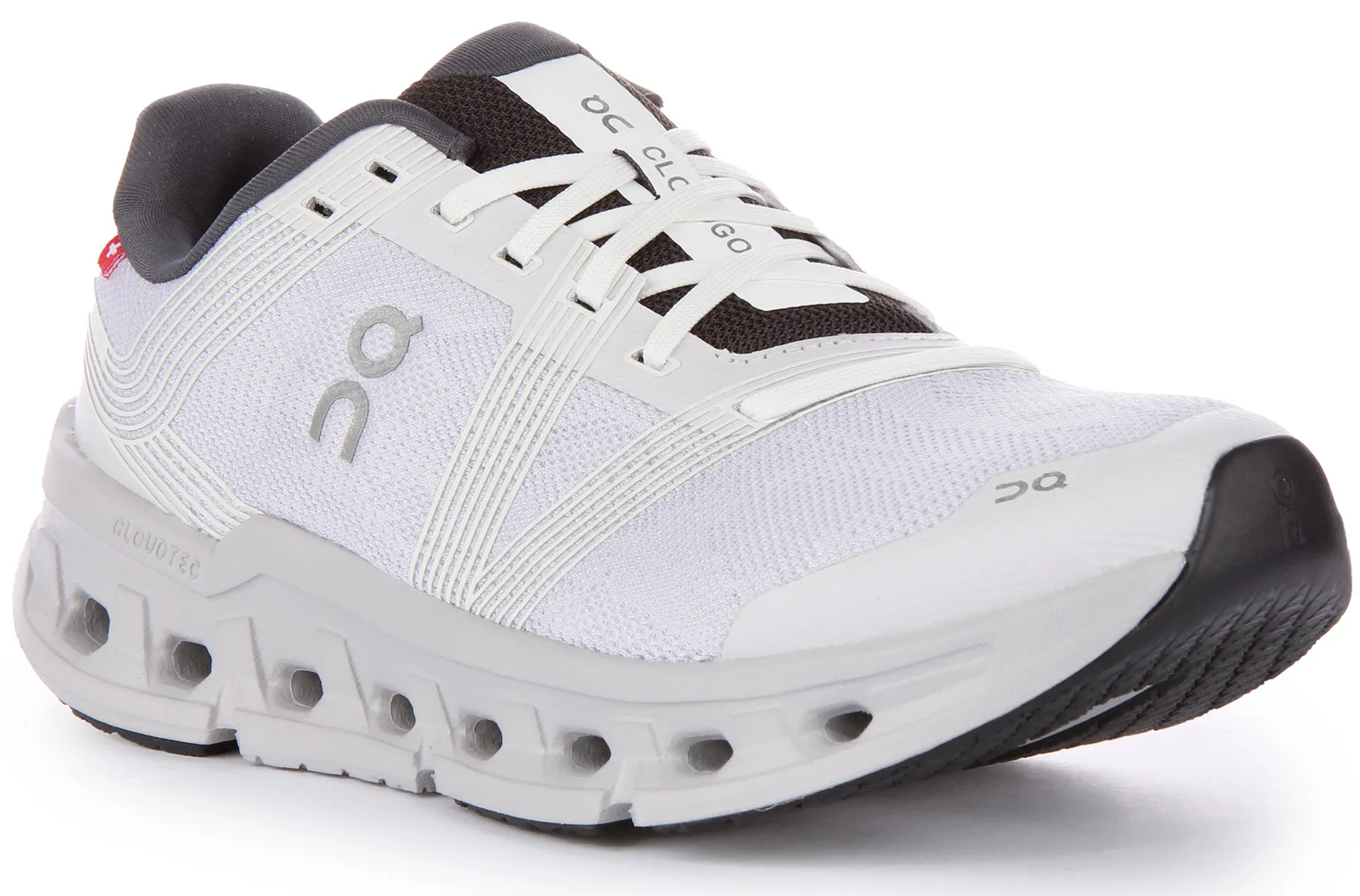 On Running Cloudgo Zapatillas con cordones de malla CloudTec para mujer en negro gris