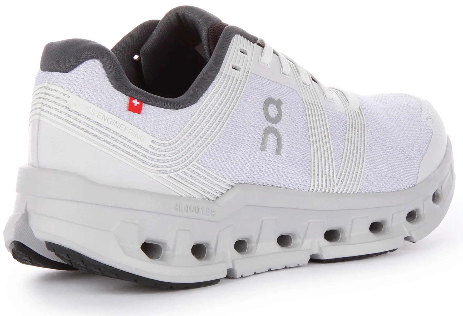 On Running Cloudgo Zapatillas con cordones de malla CloudTec para mujer en negro gris