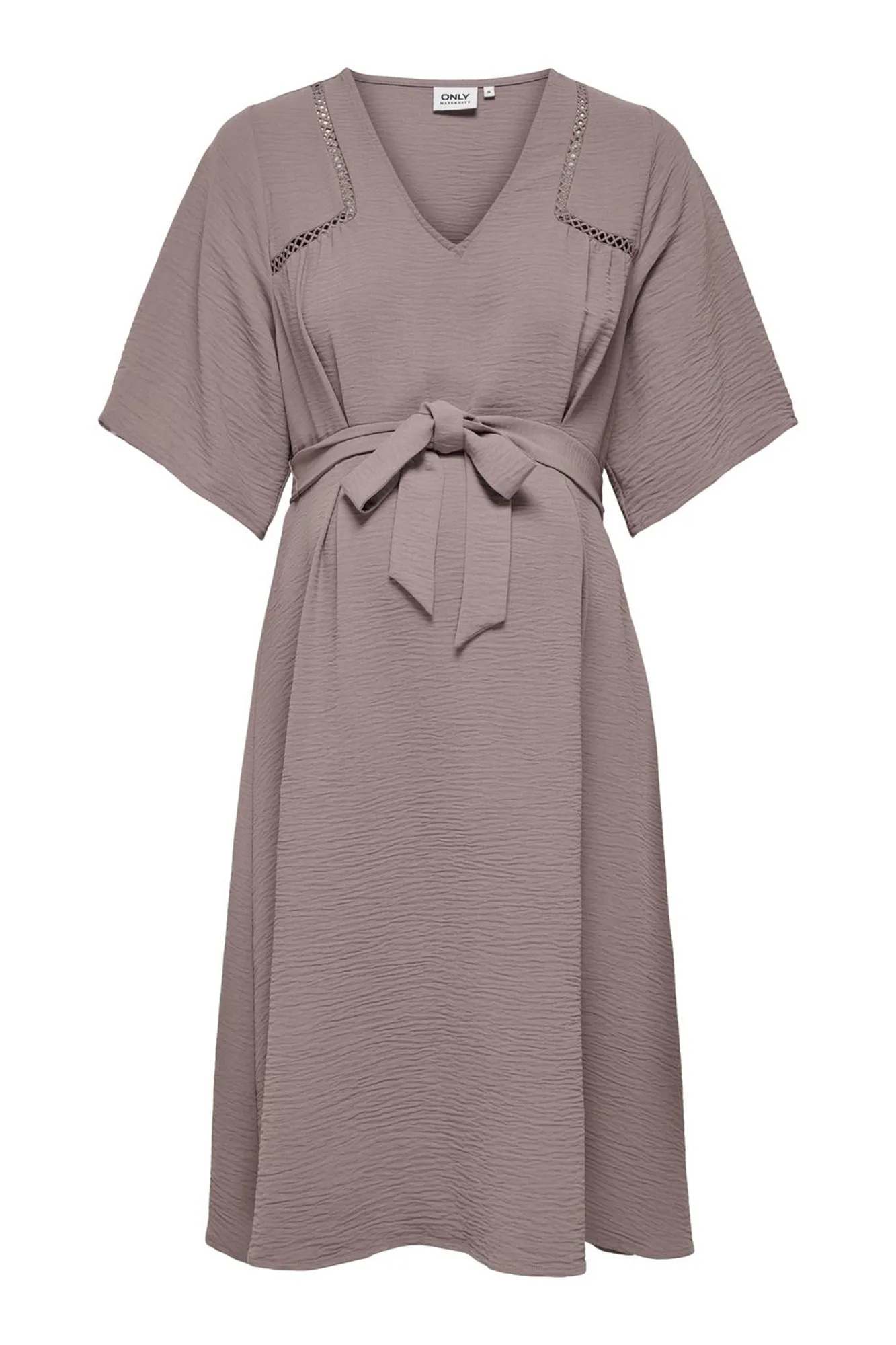 Only Maternity Vestido midi cuello V maternity