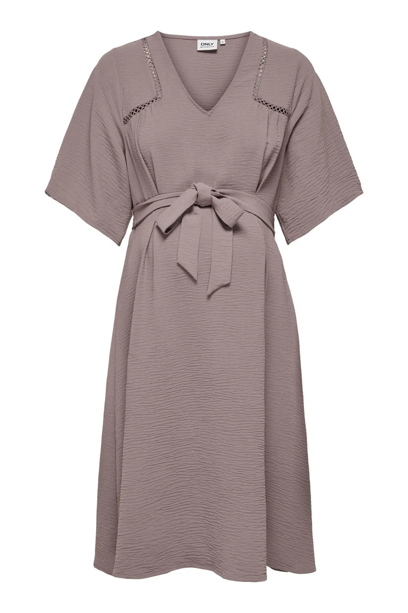 Only Maternity Vestido midi cuello V maternity