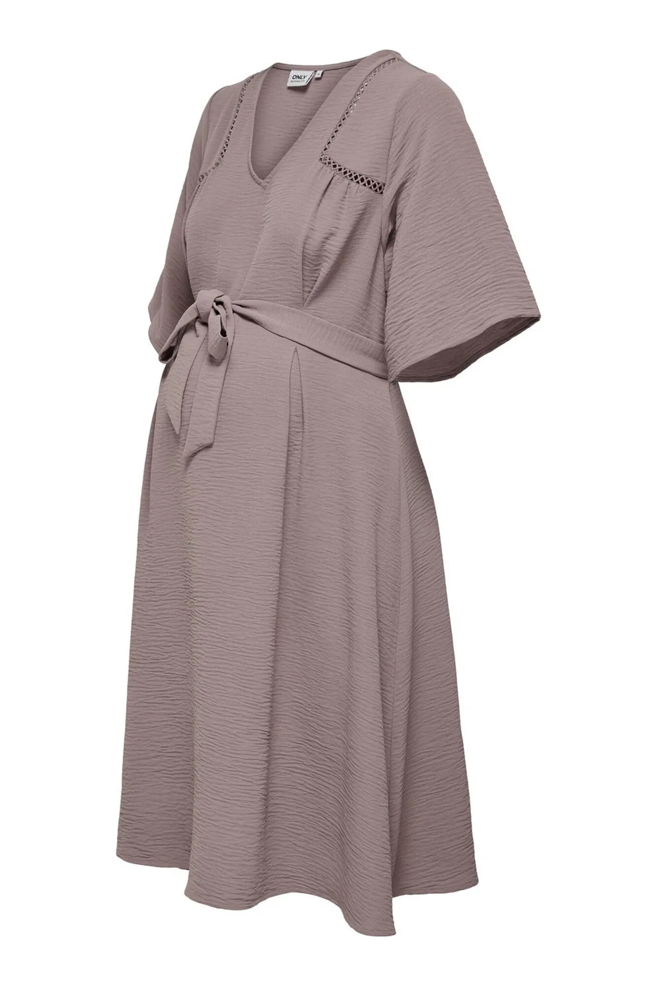 Only Maternity Vestido midi cuello V maternity
