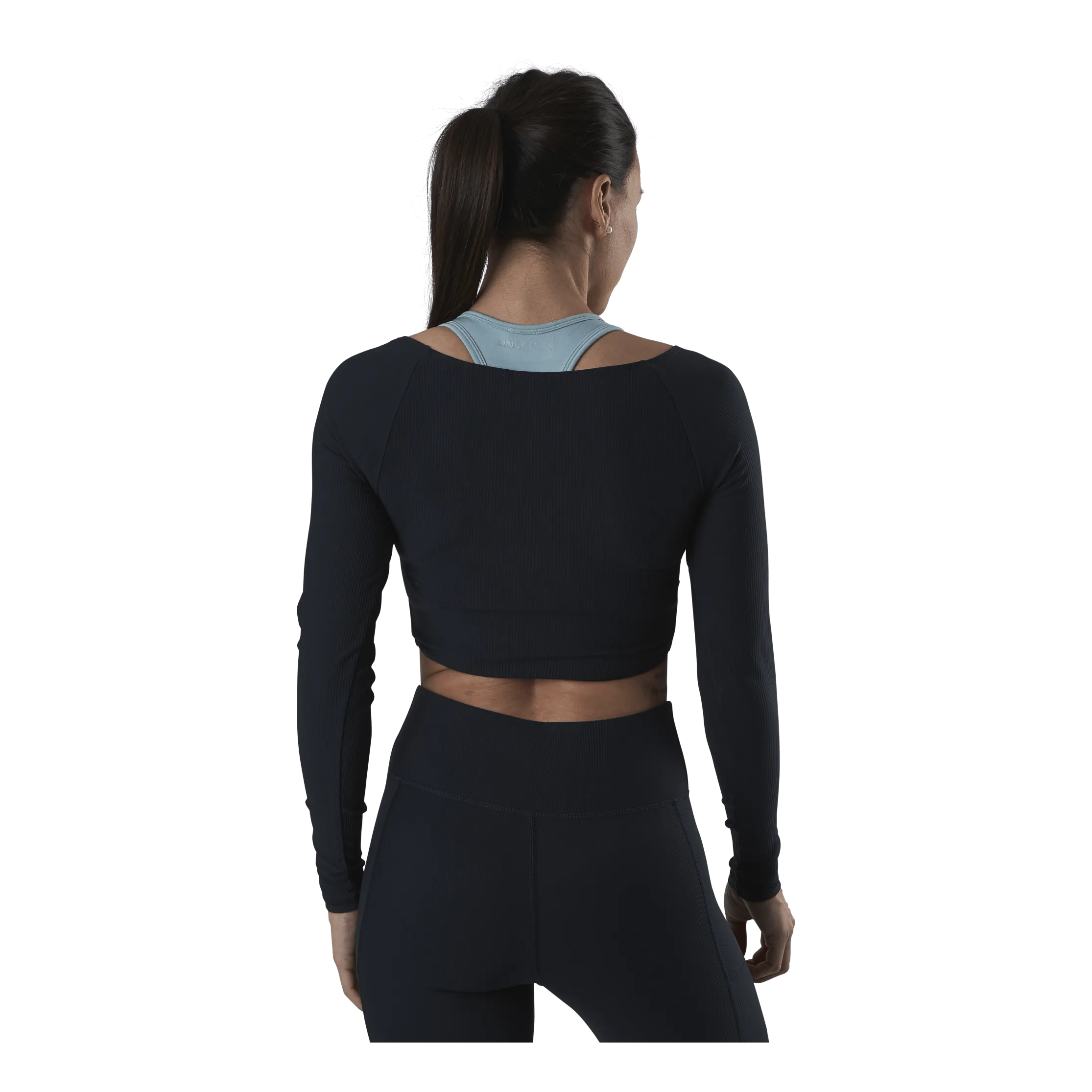 Only Play Jana Ls Train Crop Top Blue