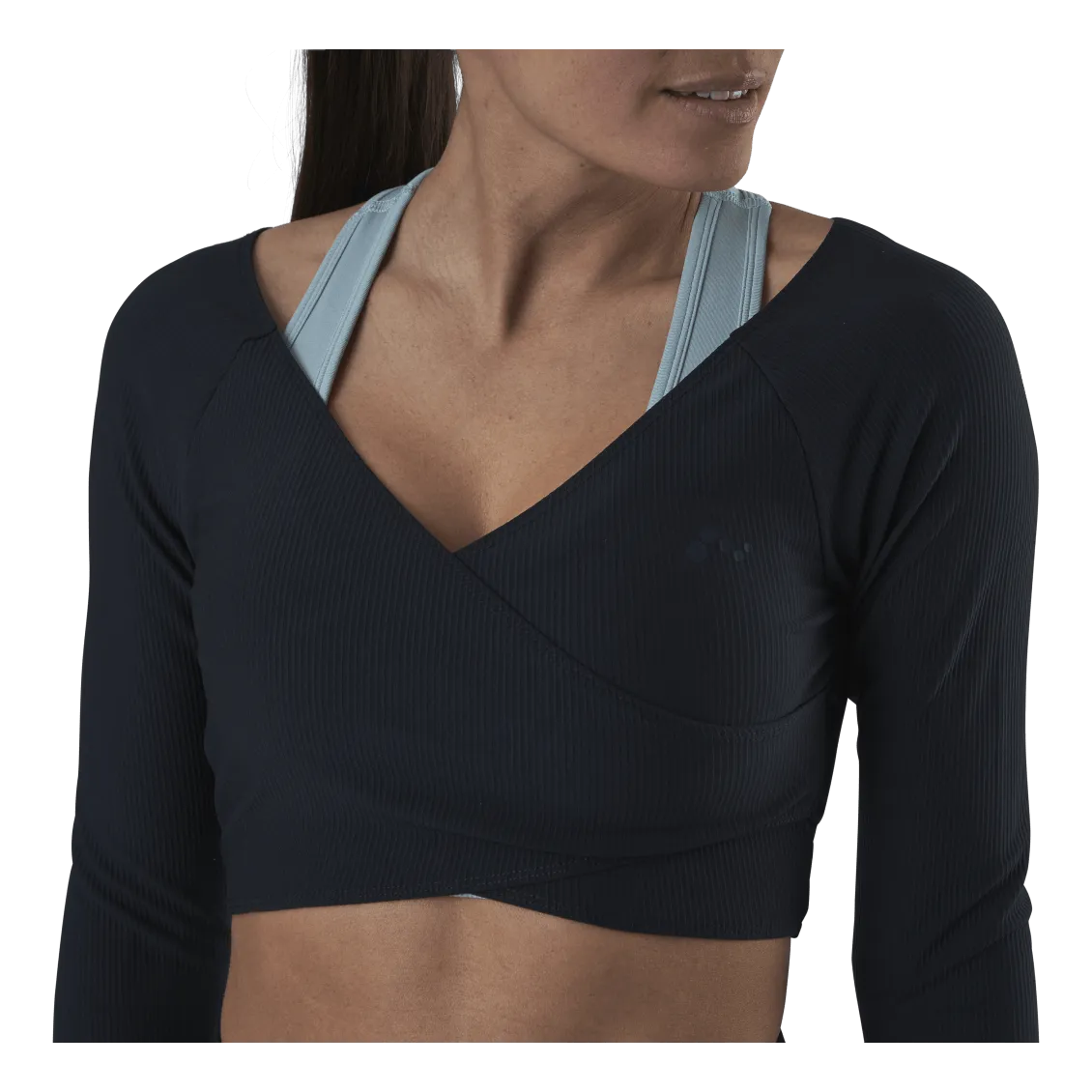 Only Play Jana Ls Train Crop Top Blue
