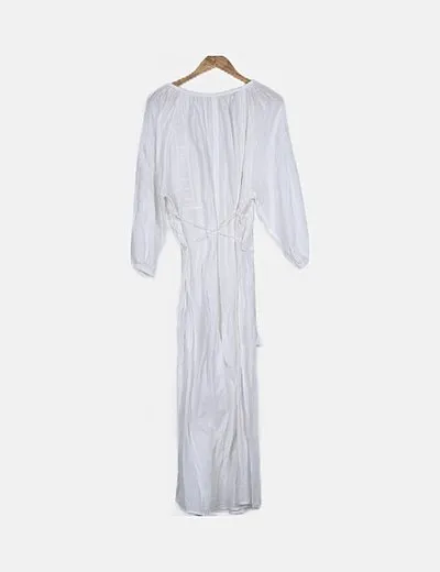 Oysho Túnica boho blanca