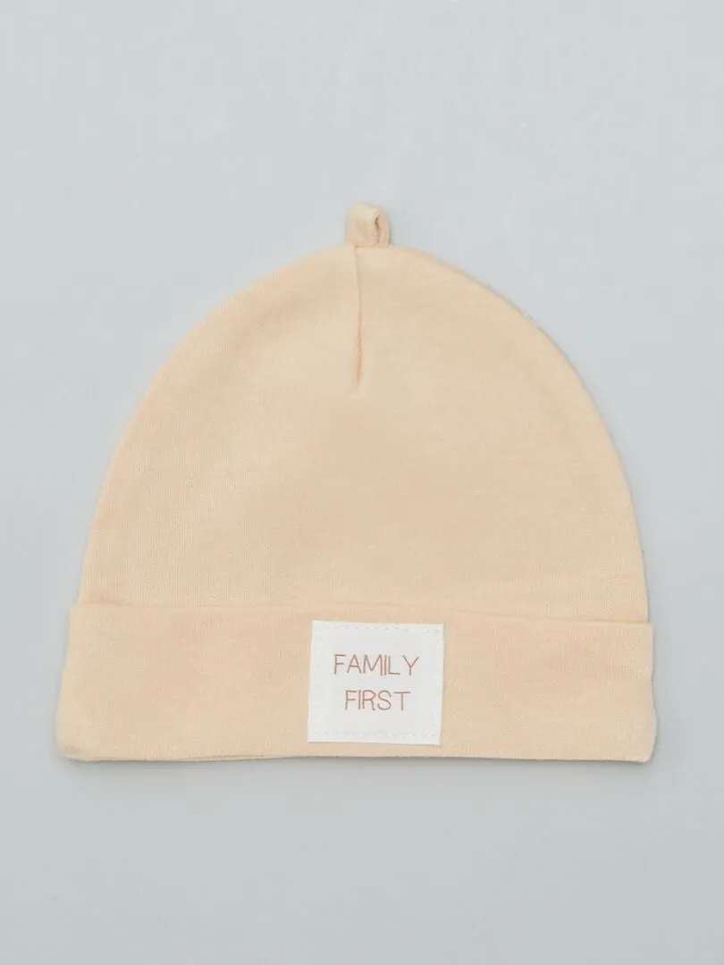 PACK DE 2 GORROS CON PARCHE  VERDE