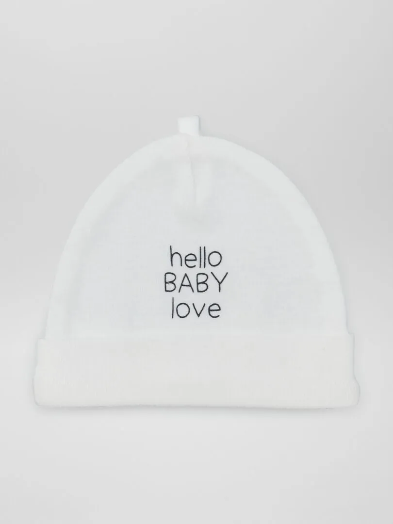 PACK DE 2 GORROS PARA RECIéN NACIDO  GRIS