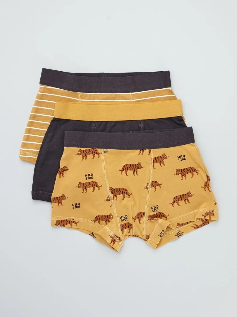 PACK DE 3 BOXERS  AMARILLO