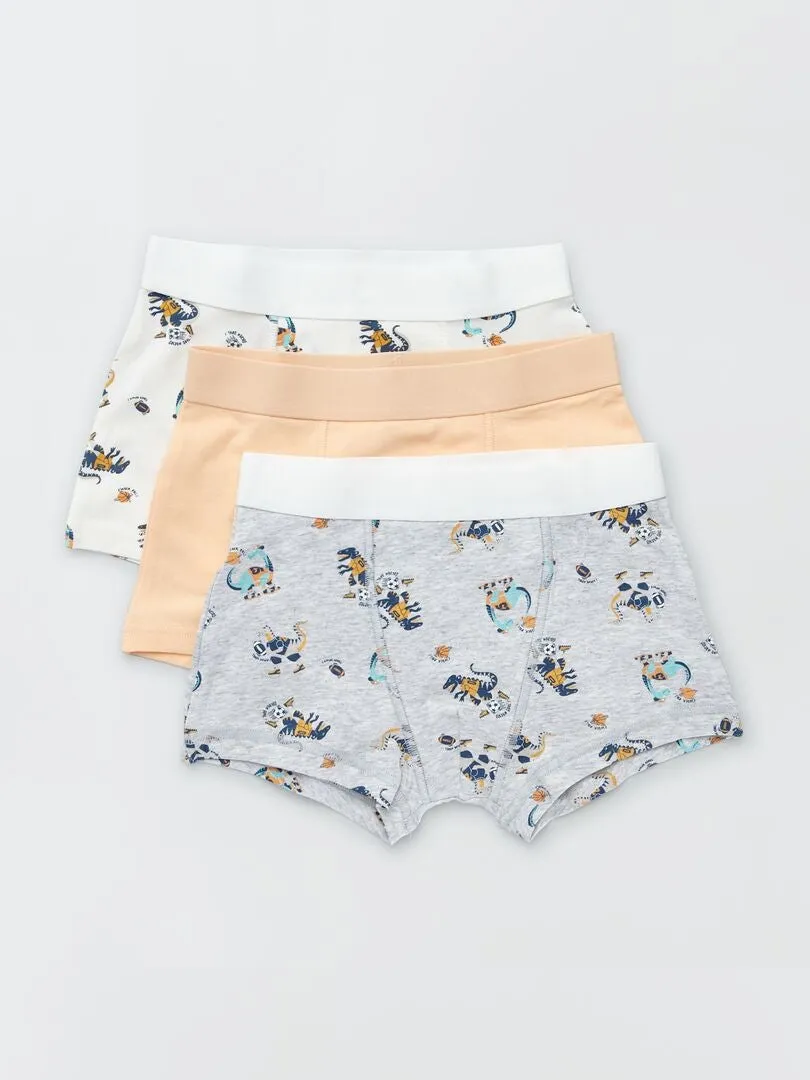 PACK DE 3 BOXERS  GRIS