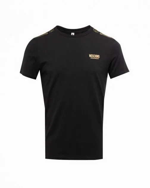 PACK TSHIRT + BOXER MOSCHINO UNDERWEAR A2102 NEGRO