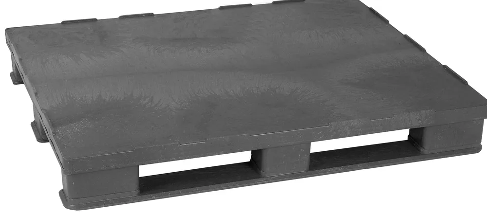 PALé PARA CARGAS PESADAS, DE PERE, 1000 X 1200 X 155 MM, 3 PATINES, CON BORDE, PACK 5 UDS.