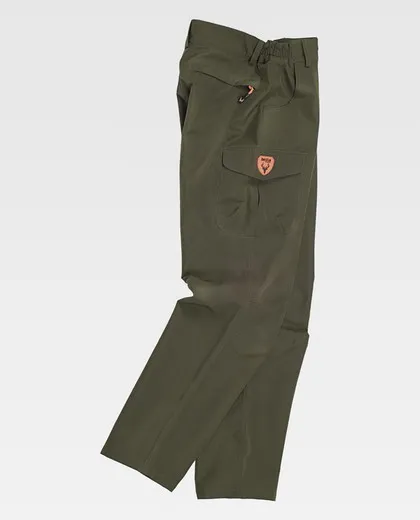 Pantalon con 2 bolsos laterales Verde Caza