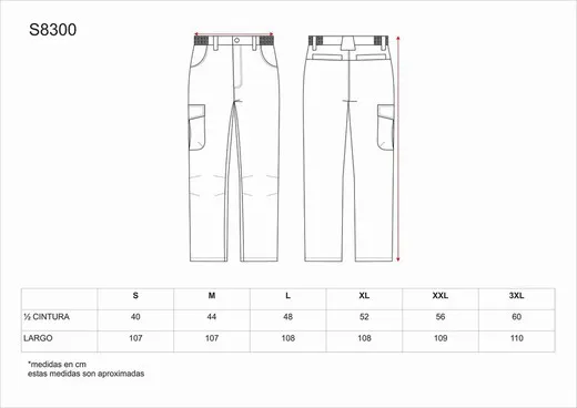 Pantalon con 2 bolsos laterales Verde Caza