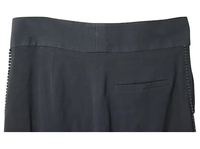 Pantalones Chloé Tailored en Acetato Negro 