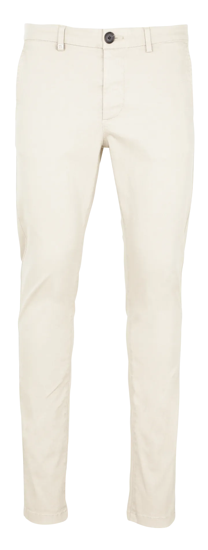 Pantalón chino de mezcla de algodón en beige