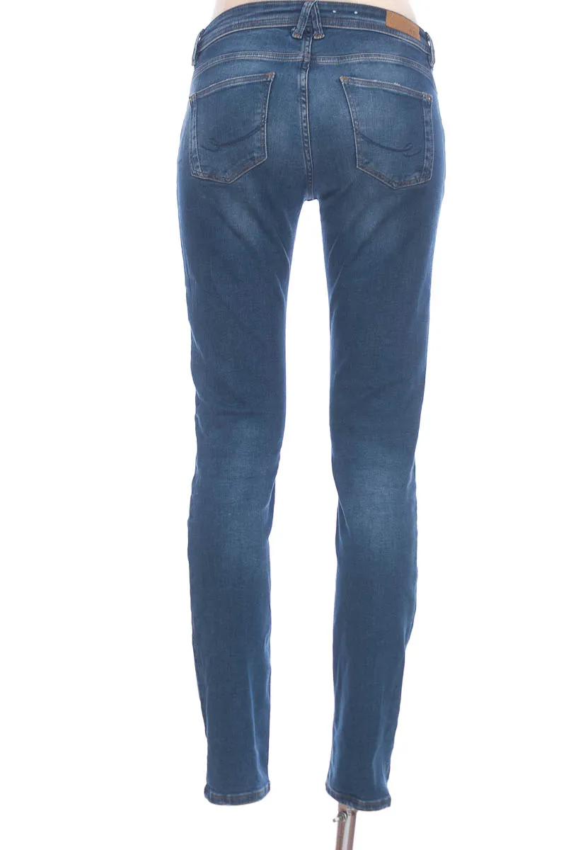 PANTALóN COLOR AZUL  ESPRIT