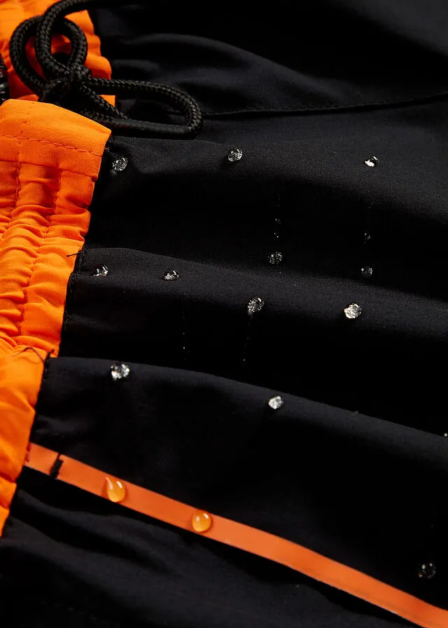 Pantalón elástico en 4 direcciones con material impermeable y bolsillos Negro