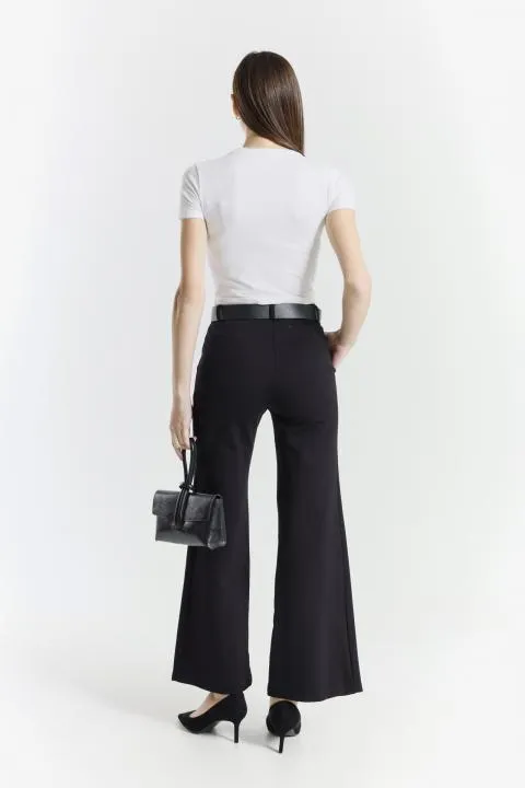 Pantalón largo elegante, negro