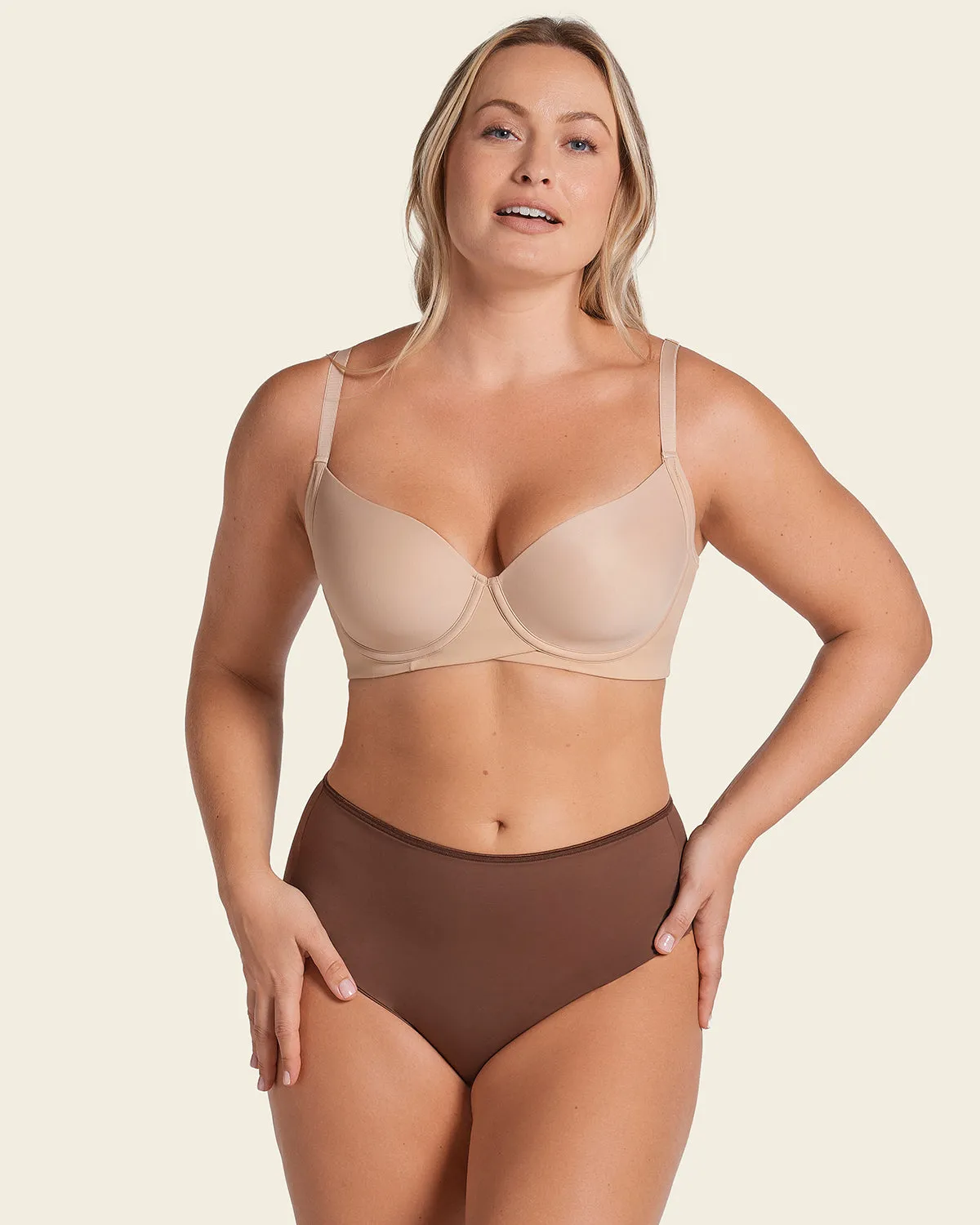 Panty faja brasilera de compresión fuerte tiro alto