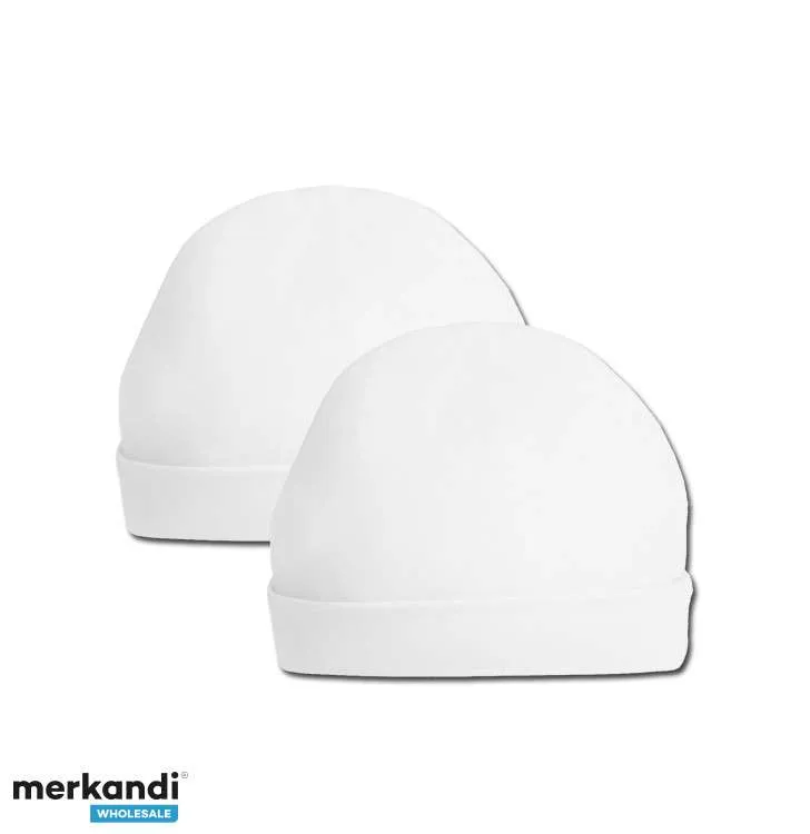 Paquetes de 2 gorros blancos Code para bebés