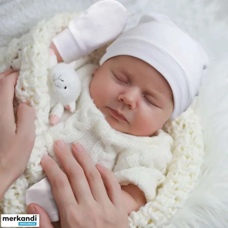 Paquetes de 2 gorros blancos Code para bebés