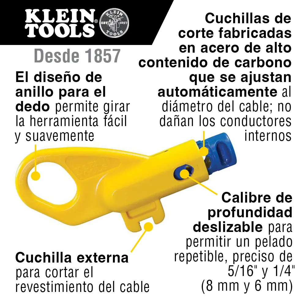 Pelacables radial para cable de par trenzado