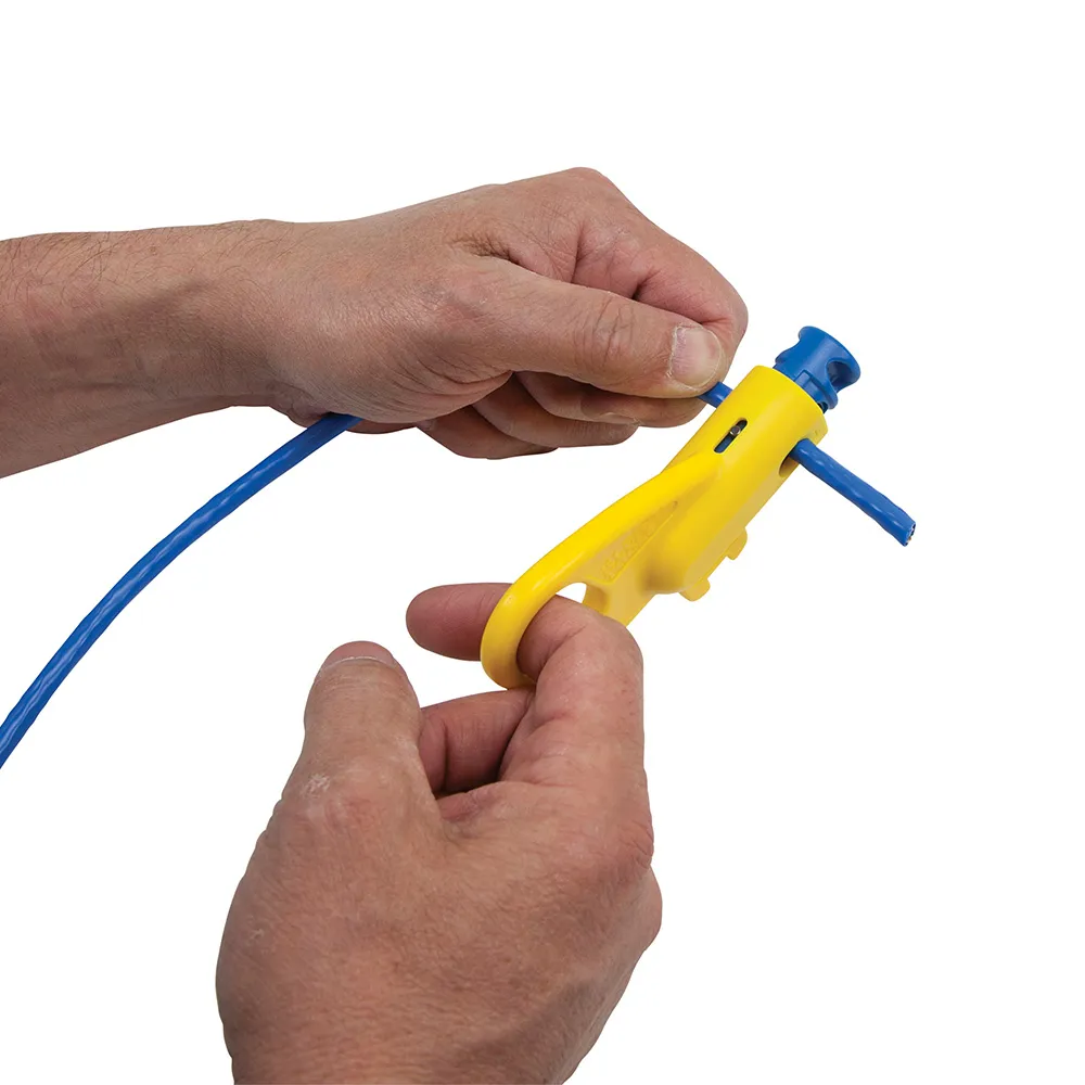 Pelacables radial para cable de par trenzado
