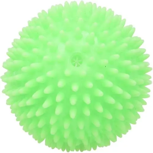 Pelota Para Perros Erizo Con Sonido 6 Cm Verde