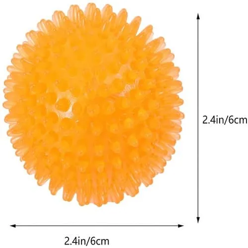 Pelota Para Perros Erizo Con Sonido 6 Cm Verde