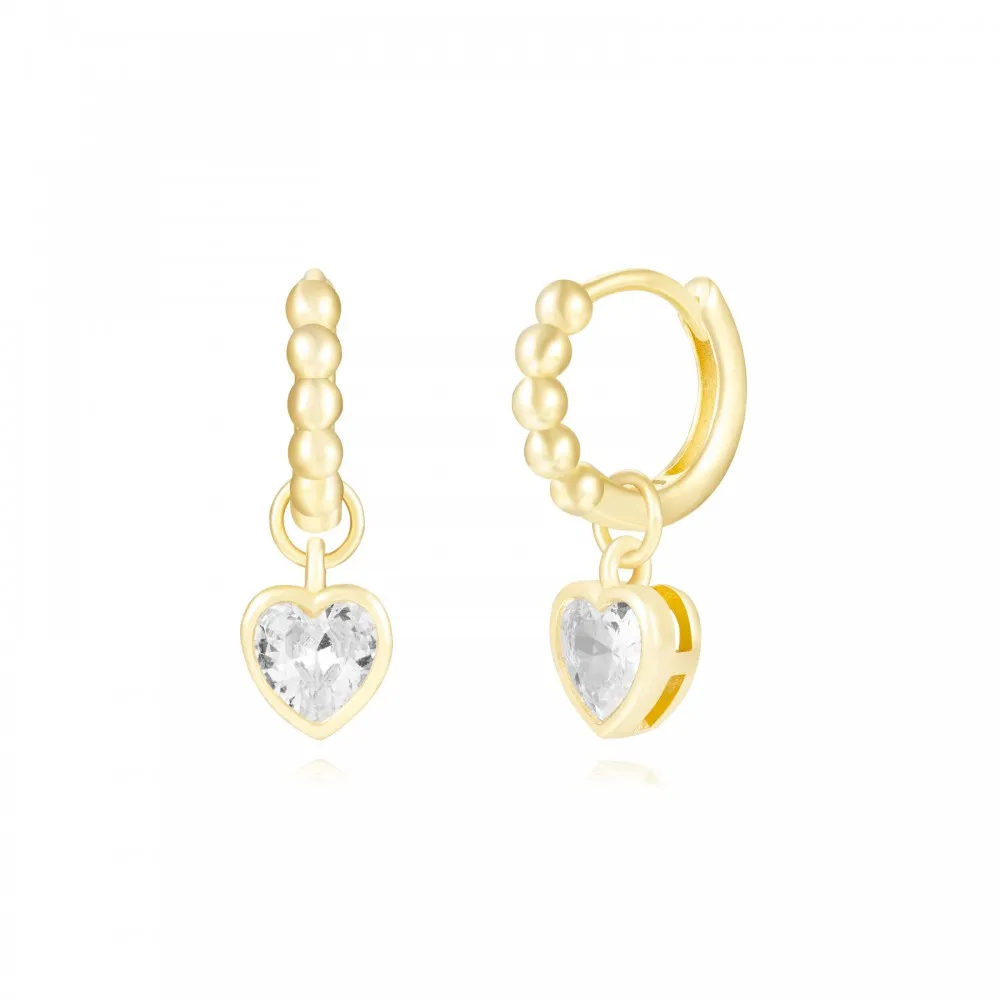 Pendiente Colorful Heart Oro