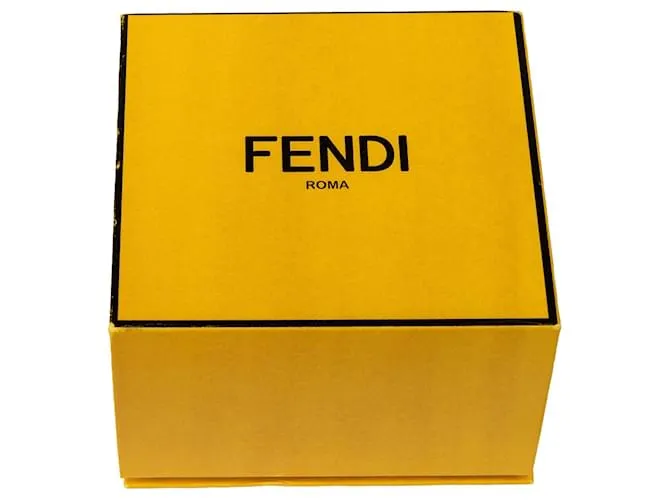 Pendientes colgantes con karligrafía de Fendi Dorado 